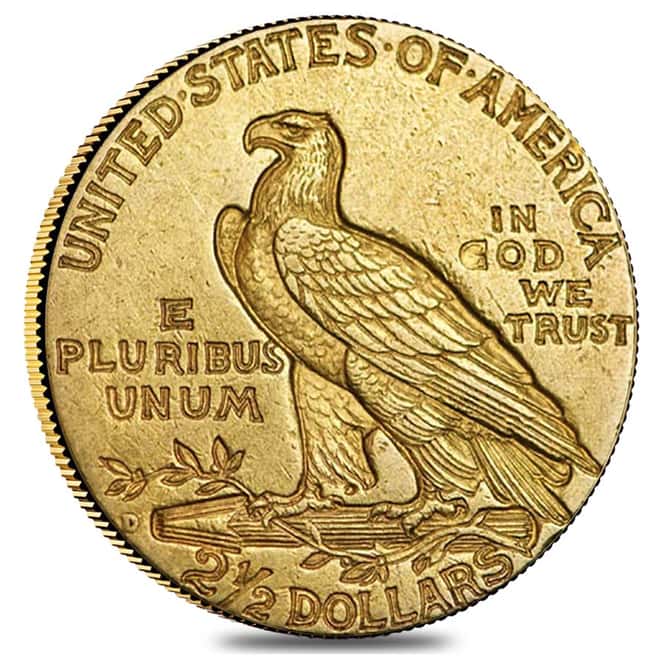 1925 D $2.5 Gold Quarter Eagle Indian Head NGC XF Details