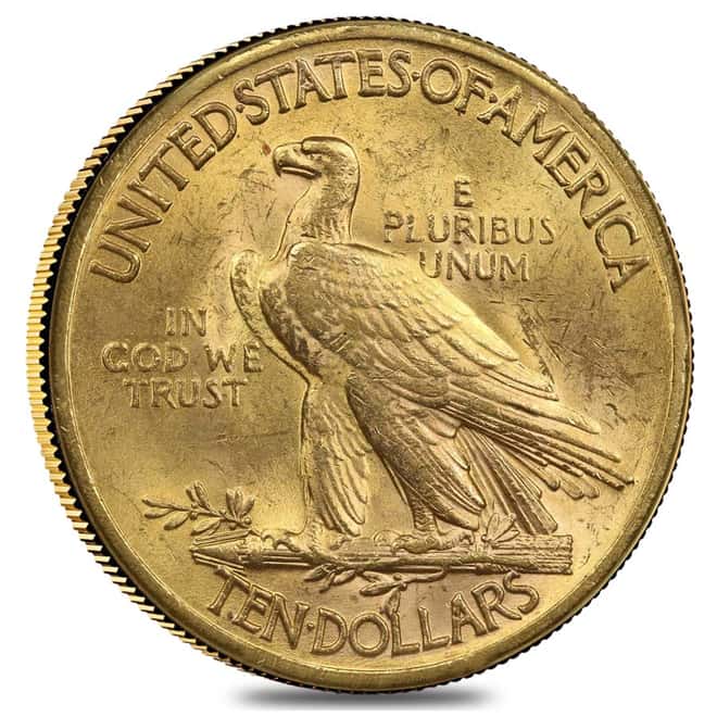 1932 $10 Indian Head Gold Eagle Coin PCGS MS 62