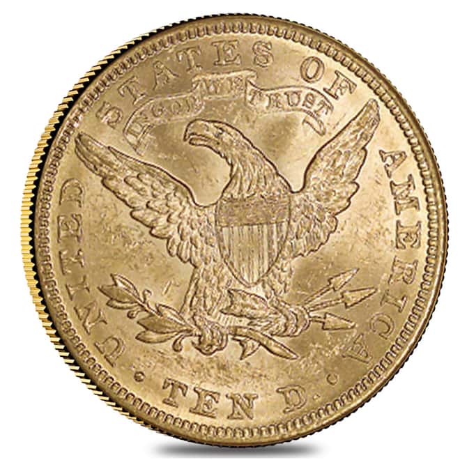 1882 $10 Liberty Head Gold Eagle Coin NGC MS 61
