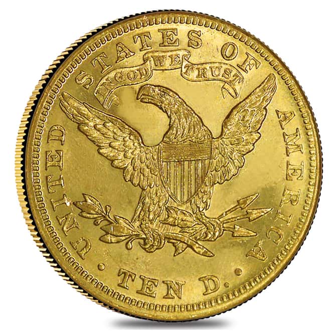 1899 $10 Liberty Head Gold Eagle Coin PCGS MS 62