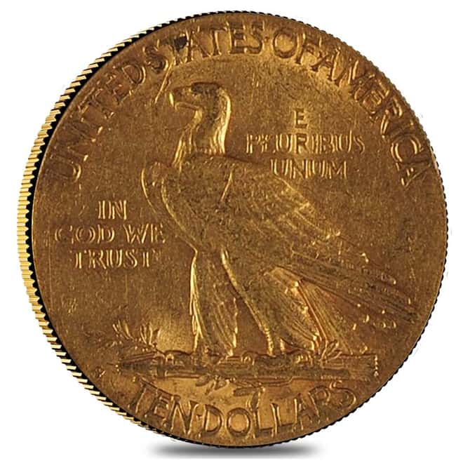 1908 S $10 Indian Head Eagle Gold Coin NGC AU 55