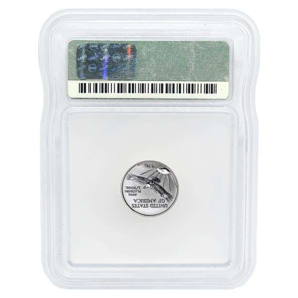 2001 1/10 oz $10 Platinum American Eagle Coin ICG MS 69