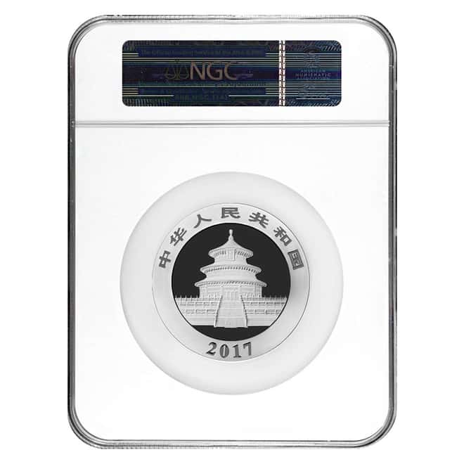 2017 150 gram Chinese Silver Panda 50 Yuan NGC PF 69 Early Releases