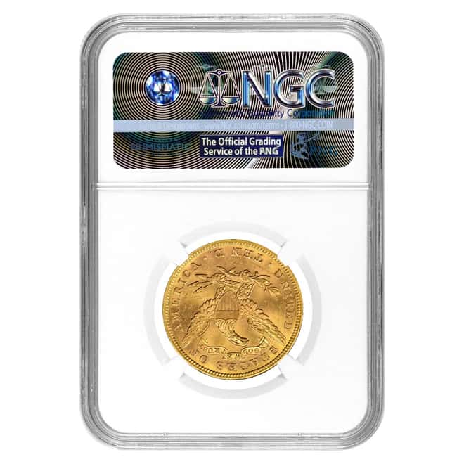 1894 $10 Liberty Head Gold Eagle Coin NGC MS 62