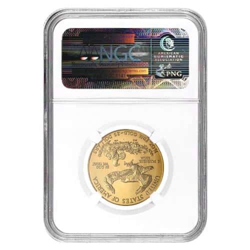 1999 1/2 oz $25 Gold American Eagle NGC MS 69