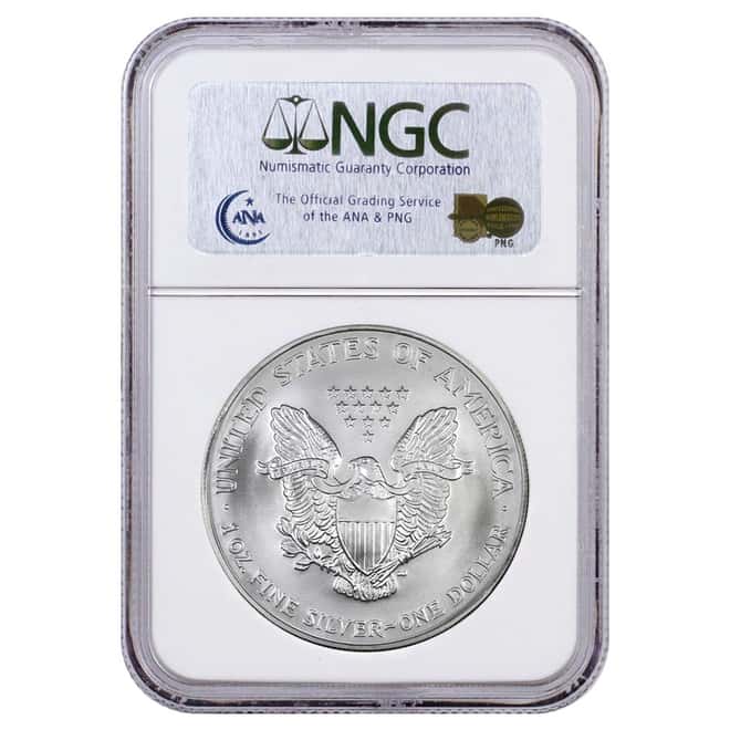 2007 1 oz Silver American Eagle $1 Coin NGC MS 70 Early Releases