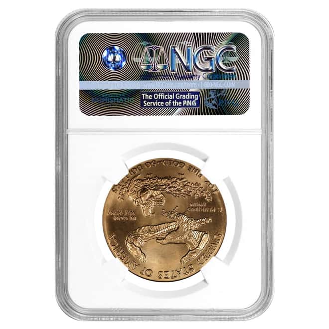 1986 1 oz Gold American Eagle $50 NGC MS 69 (MCMLXXXVI) - First Year of Issue