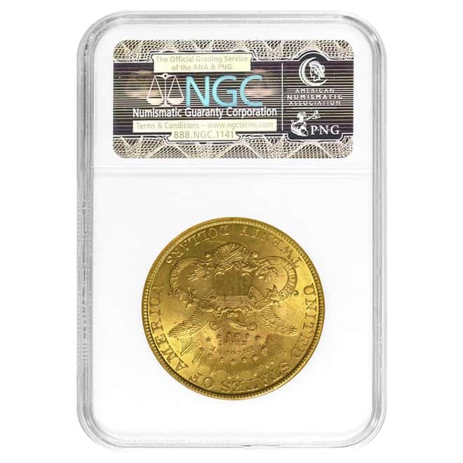 1894 $20 Liberty Head Double Eagle Gold Coin NGC MS 62
