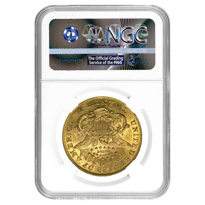 1876 S $20 Liberty Head Double Eagle Gold Coin NGC VF 30
