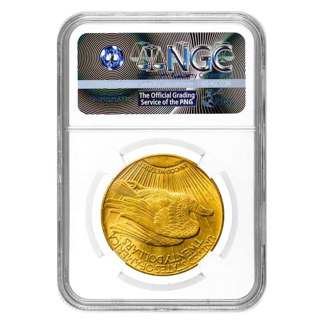 1913 S $20 Gold Saint Gaudens Double Eagle Coin NGC MS 61