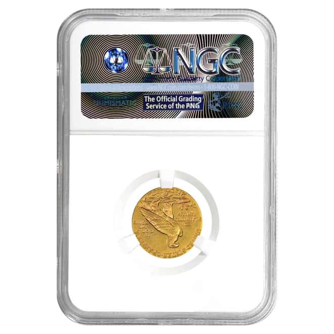 1912 $2.5 Indian Head Gold Quarter Eagle Coin NGC AU Details