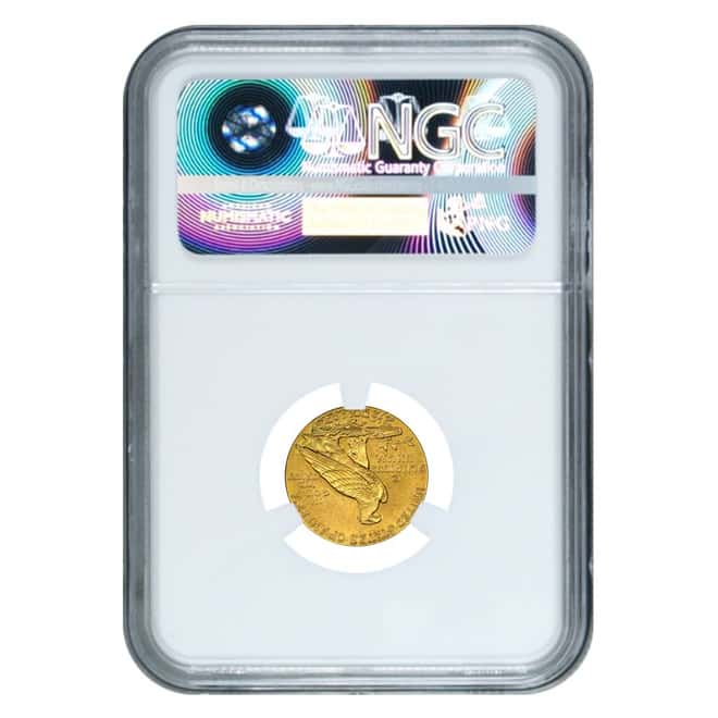1915 $2.5 Indian Head Quarter Eagle Gold Coin NGC AU Details