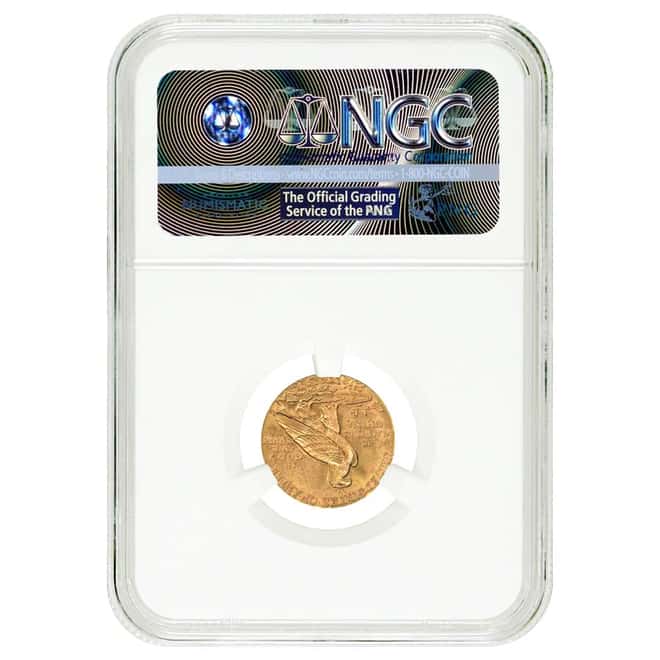 1927 $2.5 Gold Quarter Eagle Indian Head NGC UNC Details
