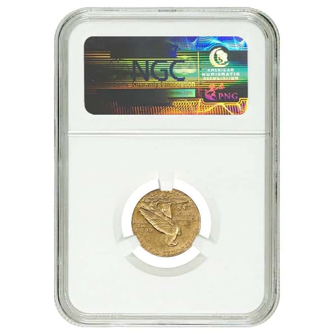 1925 D $2.5 Gold Quarter Eagle Indian Head NGC MS 63