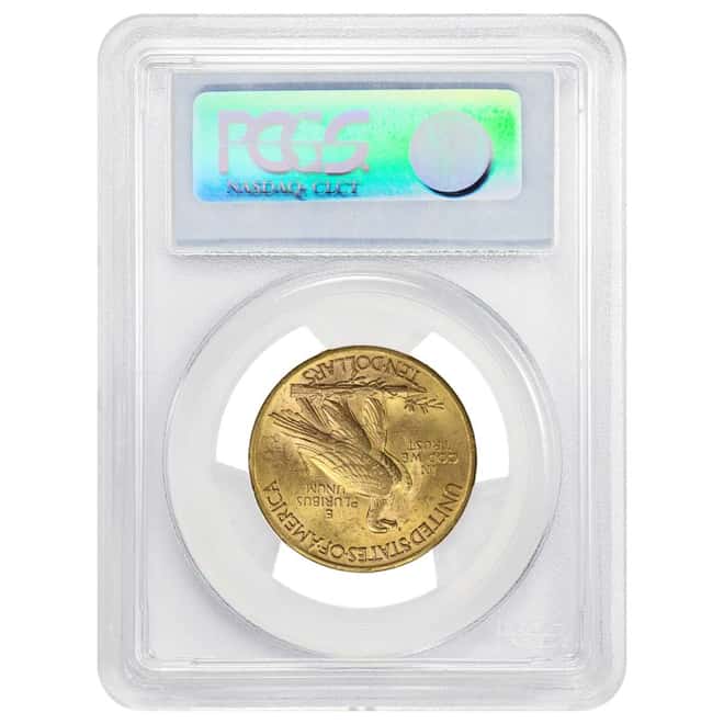 1932 $10 Indian Head Gold Eagle Coin PCGS MS 62
