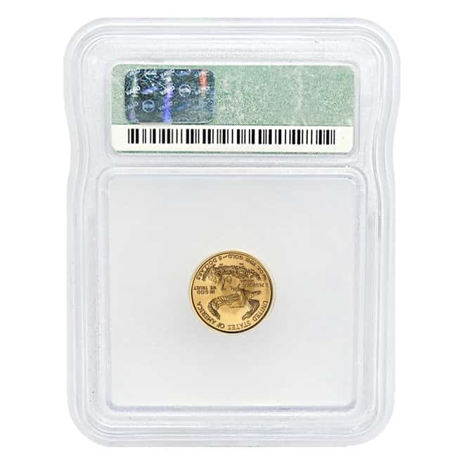 2001 1/10 oz $5 Gold American Eagle Coin ICG MS 69