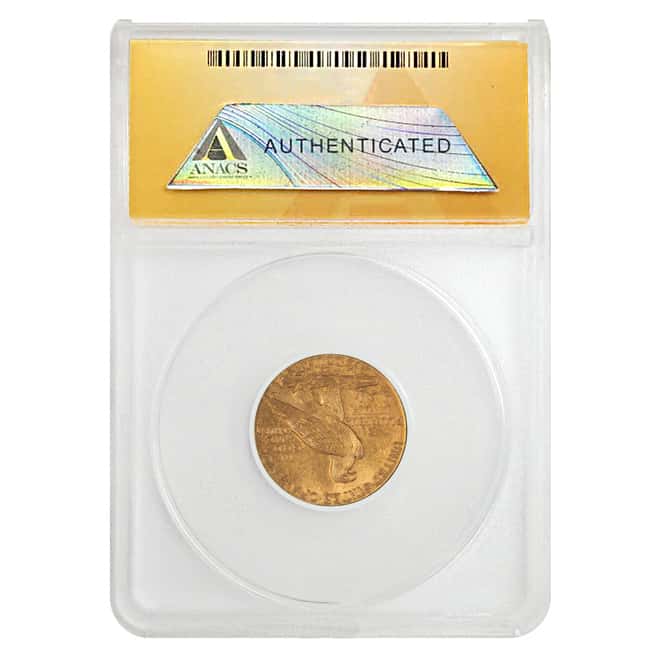 1926 $2.5 Indian Head Quarter Eagle Gold Coin ANACS AU 58