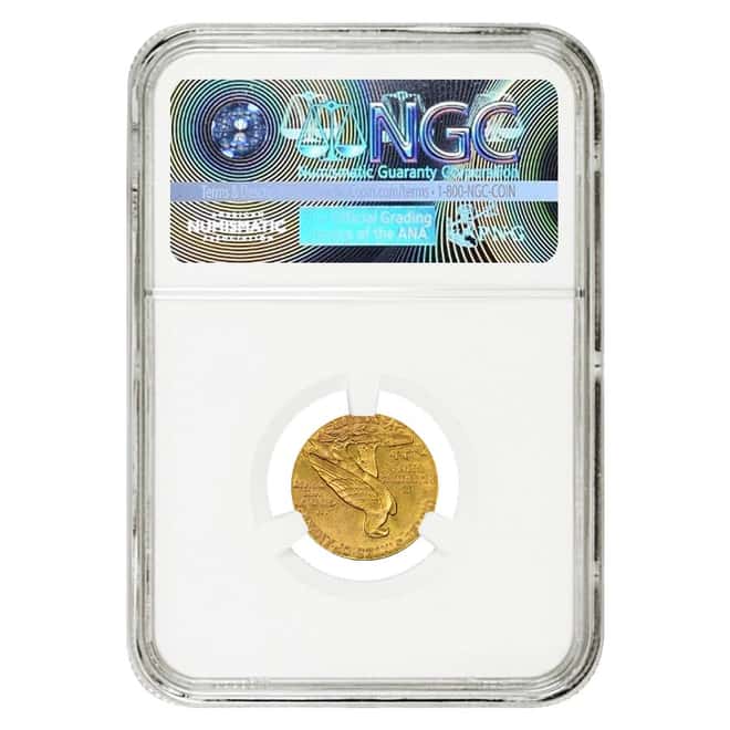 1928 $2.5 Gold Quarter Eagle Indian Head NGC AU 58