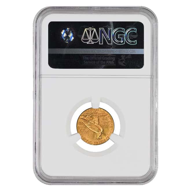 1927 $2.5 Gold Quarter Eagle Indian Head Coin NGC MS 63