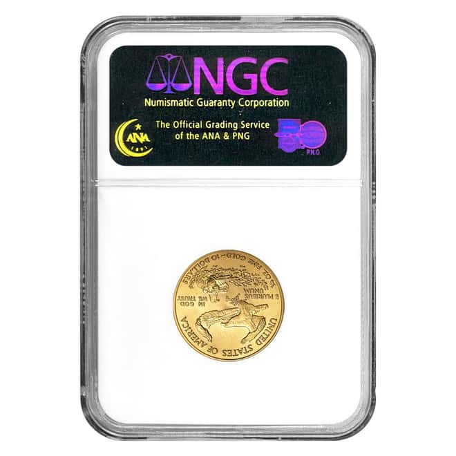 2003 1/4 oz $10 Gold American Eagle NGC MS 69
