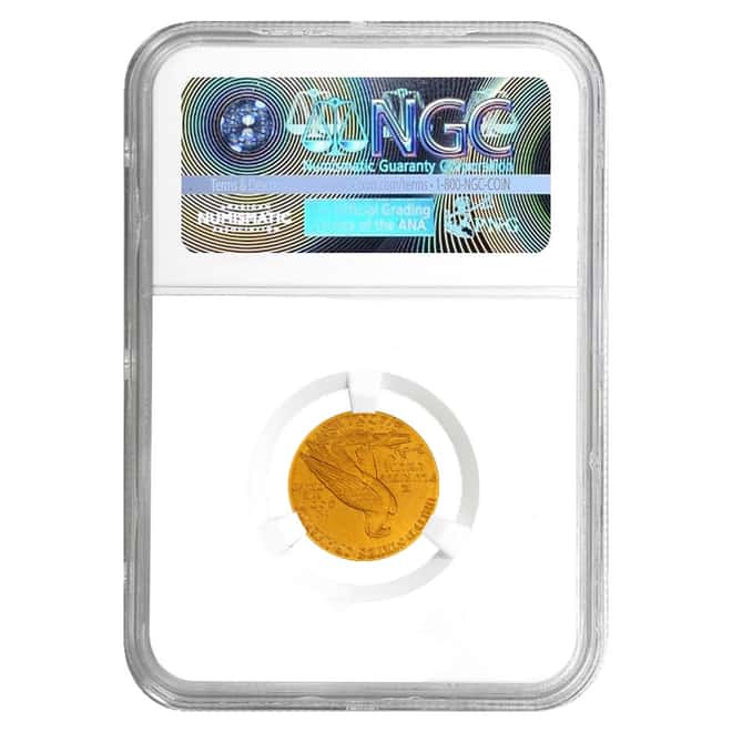 1913 $2.5 Gold Quarter Eagle Indian Head NGC AU 58