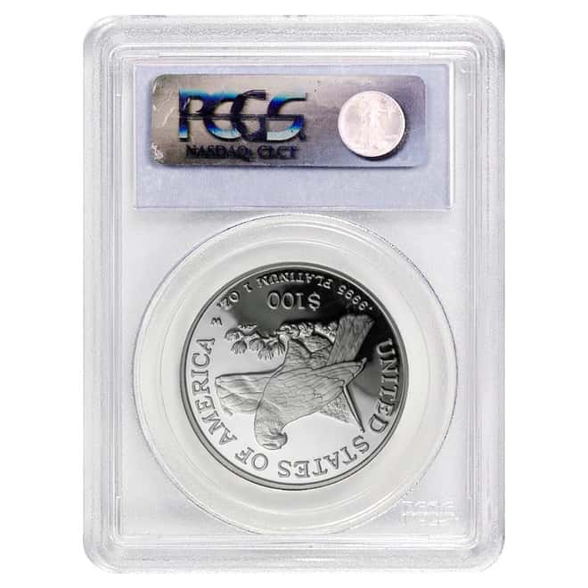 2003 W 1 oz Platinum American Eagle Proof $100 Coin PCGS PF 69 DCAM