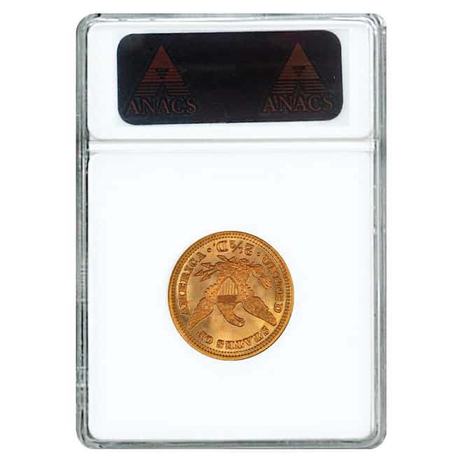 1897 $2.5 Liberty Head Quarter Eagle Gold Coin ANACS MS 60
