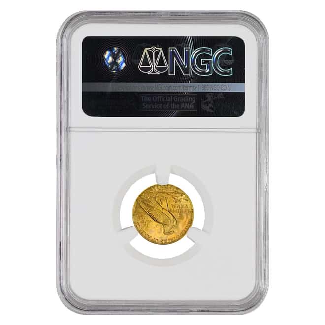 1914 D $2.5 Indian Head Gold Quarter Eagle Coin NGC AU Details 