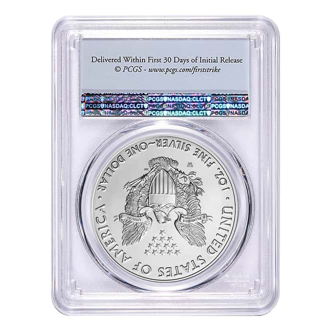 2017-W 1 oz Burnished Silver American Eagle PCGS SP 69 First Strike