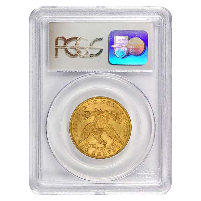1897 $10 Liberty Head Gold Eagle Coin PCGS AU 55