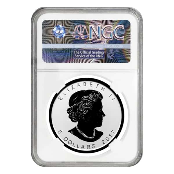 2017 1 oz Silver Canadian Maple Leaf Lunar Rooster Privy NGC PF 70 First Day of Issue