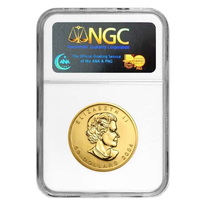 2018 1 oz Gold Canadian Maple Leaf 25th Anniversary $50 Coin NGC MS 69