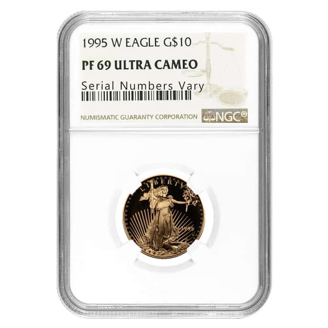 1995 W 1/4 oz $10 Proof Gold American Eagle NGC PF 69 UCAM