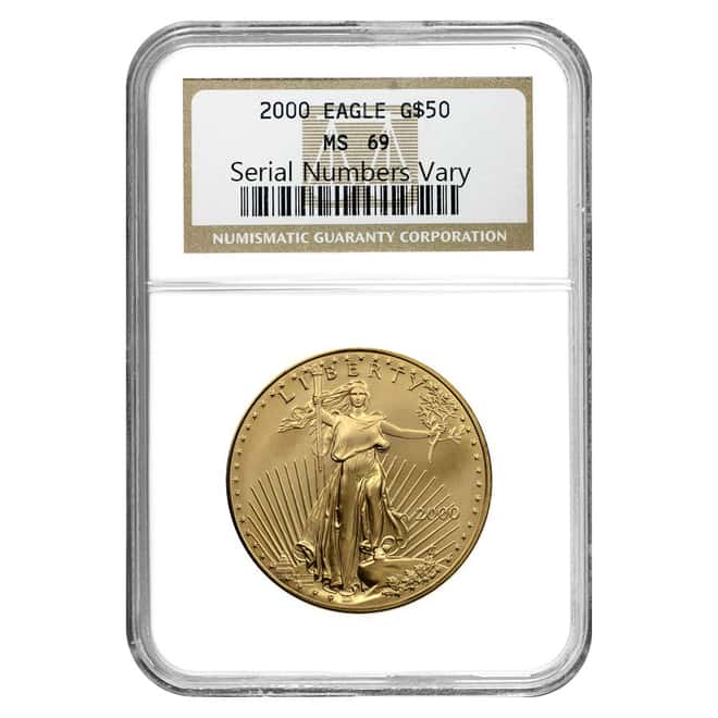 2000 1 oz $50 Gold American Eagle NGC MS 69