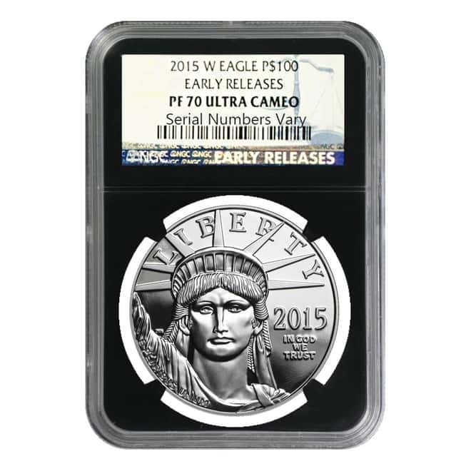 2015-W 1 oz Platinum American Eagle Proof Coin NGC PF 70 UCAM Early Releases