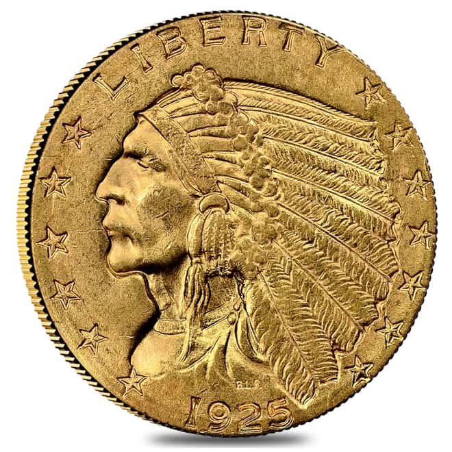 1925 D $2.5 Gold Quarter Eagle Indian Head NGC MS 63