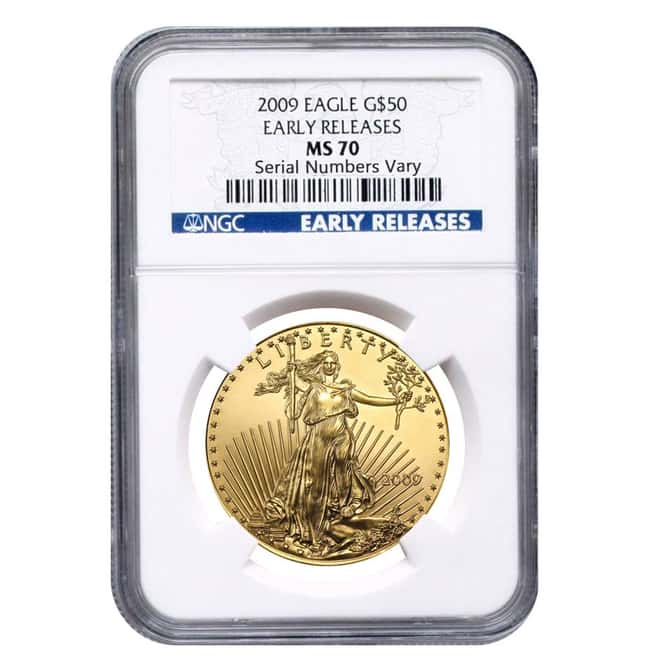 2009 1 oz $50 Gold American Eagle Coin NGC MS 70 Early Releases