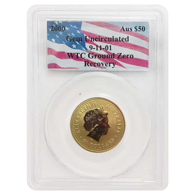 2000 1/2 oz Australian Gold Coin $50 Kangaroo PCGS GEM Uncirculated  