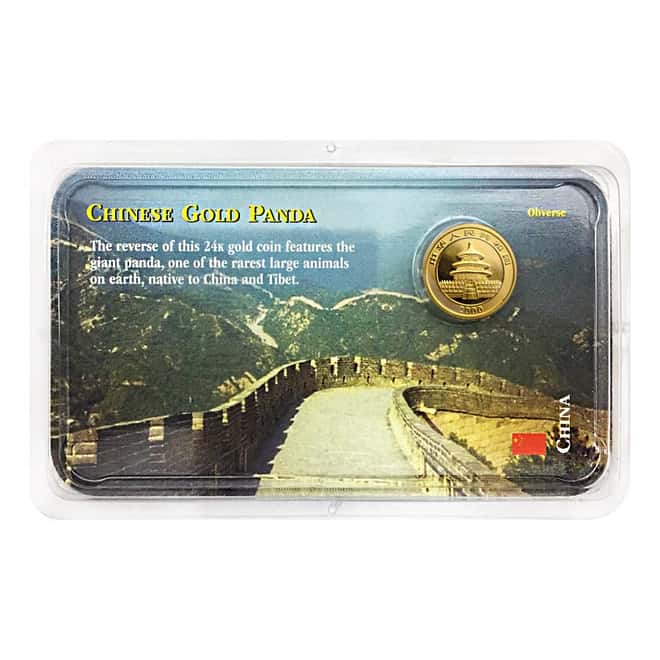 2000 1/10 oz Gold China Panda 10 Yuan Coin Uncirculated (In Assay)