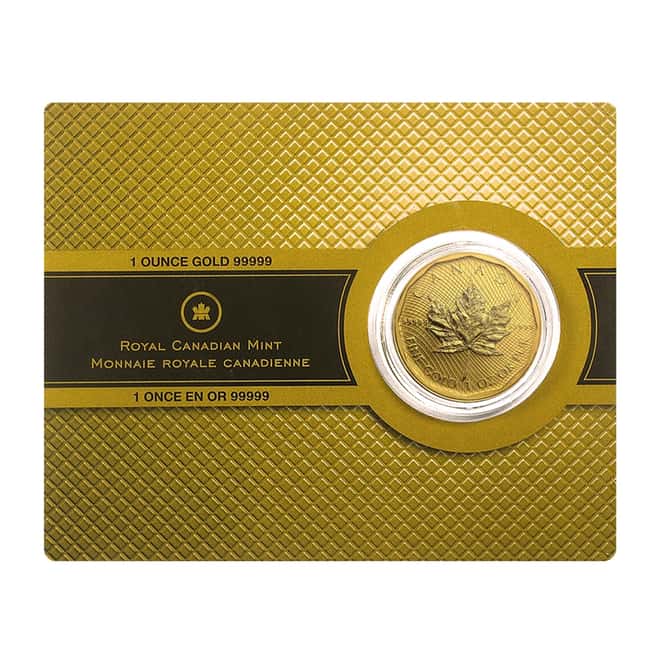 2009 1 oz Canadian Gold Maple Leaf $200 Coin .99999 Fine BU (In Assay)