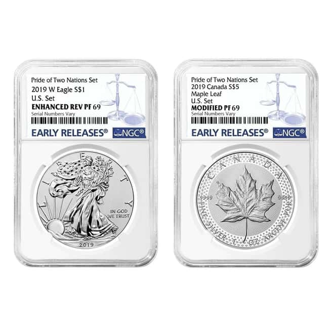 2019 Pride of Two Nations 2-Coin Set NGC PF 69 ER