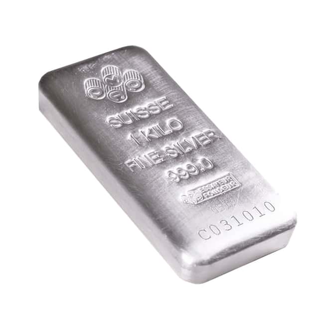 Box of 15 - 1 Kilo PAMP Suisse Silver Cast Bar .999 Fine (w/Assay)