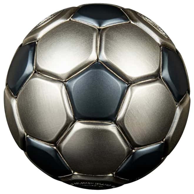 2022 3 oz Silver FIFA World Cup Qatar - Soccer Ball Spherical Coin Solomon Islands .999 Fine (w/Box & COA)