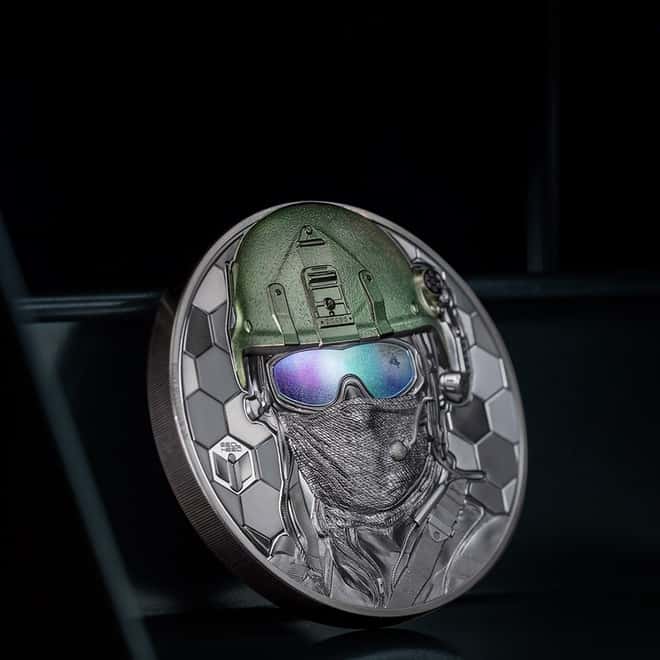 2022 1 Kilo Proof Silver Real Heroes - Special Forces Cook Islands Coin .999 Fine (w/Box & COA)