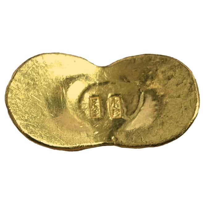 1.2057 oz Chinese Sycee Yuanbao 1 Tael .99+ Fine Gold
