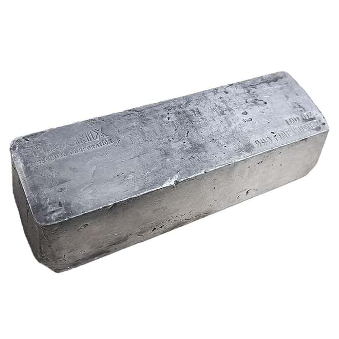 100 oz Phoenix Refining Corp Silver Bar .999 Fine