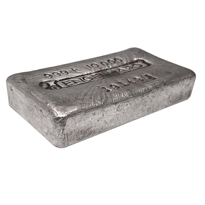 10 oz Engelhard Silver Bar .999 Fine (Thicker Serial Variation)