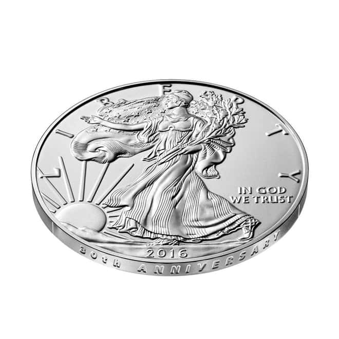 2016-W 1 oz Burnished Silver American Eagle NGC MS 69 Early Releases - 30th Anniversary (Retro Holder)