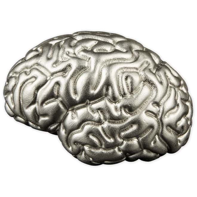 2023 Samoa 2 oz Silver The Brain 3D Shaped Coin .999 Fine (w/Box & COA)