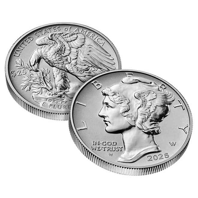 2025-W 1 oz Reverse Proof Palladium American Eagle $25 Coin (w/Box & COA)